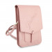 Guess Saffiano Wallet Universal Phone Bag - кожена чанта (портфейл) с презрамка (розов) 2