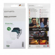 4smarts Silicone Case Set - комплект силиконови калъфи с карабинер за Apple AirPods 3 (бял, зелен и черен) 4