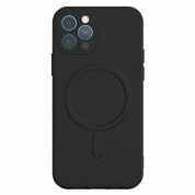 Tel Protect MagSilicone Case - силиконов (TPU) калъф с MagSafe за iPhone 13 (черен) 1