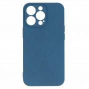 Tel Protect MagSilicone Case - силиконов (TPU) калъф с MagSafe за iPhone 13 Pro Max (тъмносин) 3