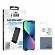 Eiger H.I.T. Screen Protector - качествено защитно покритие за дисплея на iPhone 13 mini (един брой)