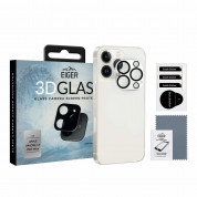 Eiger Glass 3D Camera Lens Protector - предпазен стъклен протектор за камерата на iPhone 13 Pro Max (черен)
