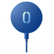 Joyroom Ultra Thin USB-C Magnetic Wireless Qi Charger 15W (blue)