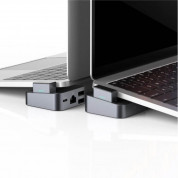 Joyroom J-Cube 8 in 1 USB-C MacBook Docking Station - мултифункционален хъб за свързване на допълнителна периферия за MacBook Pro (тъмносив) 2