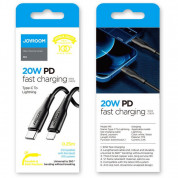 Joyroom USB-C to Lightning Cable PD 20W - USB-C към Lightning кабел за Apple устройства с Lightning порт (25 см) (черен) 8