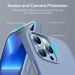 ESR Cloud Soft Case - силиконов (TPU) калъф за iPhone 13 Pro (син) 7