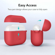 ESR AirPods 3 Bounce Carrying Case - силиконов калъф с карабинер за Apple AirPods 3 (червен) 5
