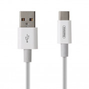 Remax Super Fast Charging USB-C Cable - бърз USB-C кабел (5A) за устройства с USB-C порт (100 см) (бял)