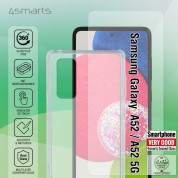 4smarts 360° Starter Set X-Pro Glass - тънък силиконов кейс и стъклено защитно покритие за дисплея на Samsung Galaxy A52, A52 5G, A52s 5G (прозрачен) 1