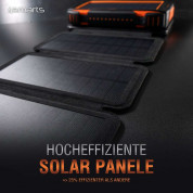 4smarts Solar Powerbank Rugged TitanPack Eco 20,000mAh - соларен панел и соларна удароустойчива външна батерия с безжично зареждане, няколко USB порта и фенер  11