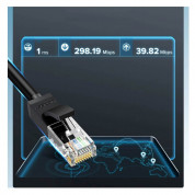 Ugreen Flat Ethernet Patchcord Cable RJ45 Cat 6 UTP 1000 Mbps cable (100 cm) (black) 1