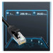 Ugreen Flat Ethernet Patchcord Cable RJ45 Cat 6 UTP 1000 Mbps кабел (100 см) (черен) 2