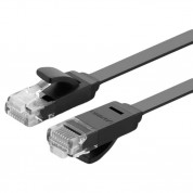 Ugreen Flat Ethernet Patchcord Cable RJ45 Cat 6 UTP 1000 Mbps cable (100 cm) (black)
