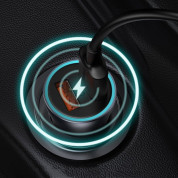 Baseus Golden Contactor Pro Quick Car Charger 40W (CCJD-0G) - зарядно за кола с USB-A и USB-C изходи с технология за бързо зареждане (тъмносив) 12
