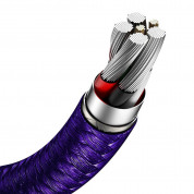 Baseus Cafule Metal Series USB-A to USB-C Cable 40W (CATJK-B05) (200 cm) (purple-gold) 4