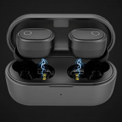 Ausdom TWS True Wireless Earbuds - безжични блутут слушалки с кейс за мобилни устройства (черен)  1
