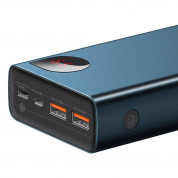Baseus Adaman Metal Digital Display Power Bank 65W 20000 mAh (PPIMDA-D03) - външна батерия с два USB-A и един USB-C изходи и технология за бързо зареждане (син) 3