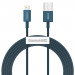 Baseus Superior Lightning USB Cable (CALYS-C03) - USB кабел за Apple устройства с Lightning порт (200 см) (син) 1