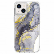 CaseMate Tough Print Case for iPhone 13 mini, iPhone 12 mini (navy marble)