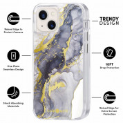 CaseMate Tough Print Case for iPhone 14, iPhone 13 (navy marble) 2