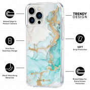 CaseMate Tough Print Case for iPhone 13 Pro Max, iPhone 12 Pro Max (ocean marble) 1