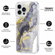 CaseMate Tough Print Case for iPhone 13 Pro Max, iPhone 12 Pro Max (navy marble) 1