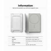 Ringke MagSafe Wallet Case - поликарбонатов портфейл (джоб) за прикрепяне към iPhone с MagSafe (черен) 9