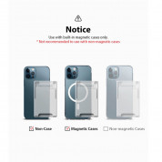 Ringke MagSafe Wallet Case - поликарбонатов портфейл (джоб) за прикрепяне към iPhone с MagSafe (прозрачен) 8