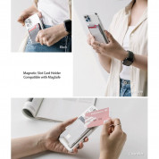 Ringke MagSafe Wallet Case - поликарбонатов портфейл (джоб) за прикрепяне към iPhone с MagSafe (прозрачен) 6