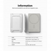 Ringke MagSafe Wallet Case - поликарбонатов портфейл (джоб) за прикрепяне към iPhone с MagSafe (сив) 8