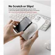 Ringke MagSafe Wallet Case - поликарбонатов портфейл (джоб) за прикрепяне към iPhone с MagSafe (сив) 3
