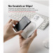 Ringke MagSafe Wallet Case - поликарбонатов портфейл (джоб) за прикрепяне към iPhone с MagSafe (сив) 4
