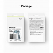Ringke MagSafe Wallet Case - поликарбонатов портфейл (джоб) за прикрепяне към iPhone с MagSafe (сив) 10