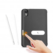 DUX DUCIS Domo Tablet Case - полиуретанов кейс с поставка и отделение за Apple Pencil 2 за iPad mini 6 (2021) (черен) 2