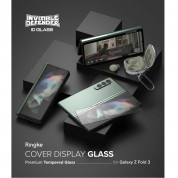 Ringke Invisible Defender ID Full Cover Tempered Glass 2.5D - калено стъклено защитно покритие за предния дисплей на Samsung Galaxy Z Fold 3 (прозрачен) 6