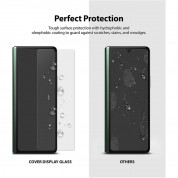 Ringke Invisible Defender ID Glass Tempered Glass 2.5D - калено стъклено защитно покритие за предния дисплей на Samsung Galaxy Z Fold 3 (прозрачен) 2