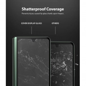 Ringke Invisible Defender ID Full Cover Tempered Glass 2.5D - калено стъклено защитно покритие за предния дисплей на Samsung Galaxy Z Fold 3 (прозрачен) 10