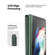 Ringke Invisible Defender ID Full Cover Tempered Glass 2.5D - калено стъклено защитно покритие за предния дисплей на Samsung Galaxy Z Fold 3 (прозрачен) 9