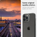 Spigen Optik Crystal Case - тънък силиконов (TPU) калъф за iPhone 13 Pro (сив-прозрачен) 7