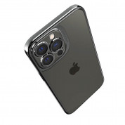 Spigen Optik Crystal Case - тънък силиконов (TPU) калъф за iPhone 13 Pro Max (сив-прозрачен) 2