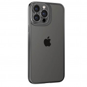Spigen Optik Crystal Case - тънък силиконов (TPU) калъф за iPhone 13 Pro Max (сив-прозрачен) 1