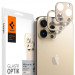 Spigen Optik Lens Protector - комплект 2 броя предпазни стъклени протектора за камерата на iPhone 13 Pro, iPhone 13 Pro Max (златист) 1