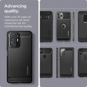 Spigen Rugged Armor Case - тънък качествен силиконов (TPU) калъф за Google Xiaomi 11T, Xiaomi 11T Pro (черен) 5