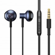 Baseus Encok Wired Earphones H19 - слушалки с микрофон за мобилни устройства с 3.5 мм жак (черен)