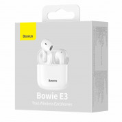 Baseus Bowie E3 TWS In-Ear Bluetooth Earphones (NGTW080002) - безжични блутут слушалки със зареждащ кейс (бял) 9