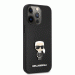Karl Lagerfeld Saffiano Ikonik Leather Case - дизайнерски кожен кейс за iPhone 13 Pro (черен) 2