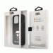 Karl Lagerfeld Saffiano Ikonik Leather Case - дизайнерски кожен кейс за iPhone 13 Pro (черен) 3