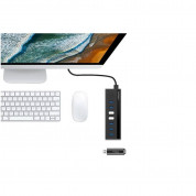 Ugreen USB 7 Port Hub with Power Adapter - 7-портов USB 3.0 хъб със захранване за компютри и лаптопи (черен) 4