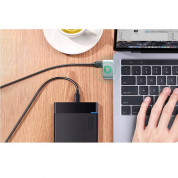 Ugreen USB-C to Dual USB-A Adapter - адаптер за свързване от USB-C към 2 x USB-A 3.0 (тъмносив) 3