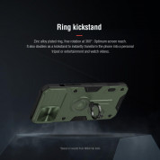 Nillkin CamShield Armor Hard Case - хибриден удароустойчив кейс с пръстен против изпускане за iPhone 13 Pro Max (зелен) 2